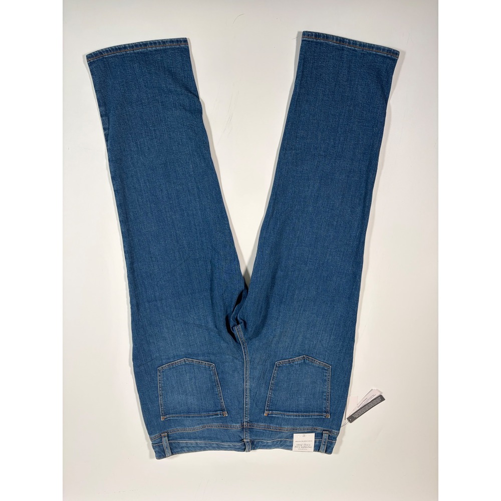 Talbots Straight Leg Crop Jeans Womens 12 Blue Denim Minimalist Old Money New - Picture 6 of 7